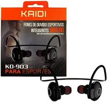 Fone De Ouvido Bluetooth Sem Fio Ideal P/ Esportes Corrida, Academia, Bike, Resistente ao Suor Kaidi KD-903 Original