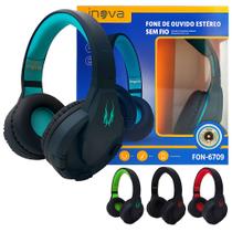 Fone de Ouvido Bluetooth Sem Fio Inova Original Headphone Wireless