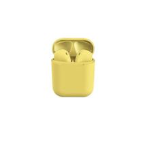 Fone de ouvido bluetooth sem fio inpods 12 amarelo a-990