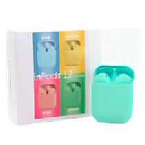 Fone de Ouvido Bluetooth Sem Fio Inpods 12 Macaron Azul Pastel Fone de Ouvido Bluetooth Sem Fio Inpods 12 Macaron Azul Pastel