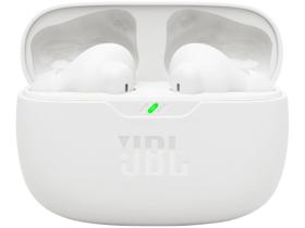 Fone De Ouvido Bluetooth Sem Fio JBL Wave Beam 2 Com Microfone - Branco