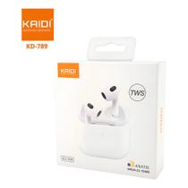 Fone De Ouvido Bluetooth Sem Fio Kaidi Kd789 Branco Tws 5.3