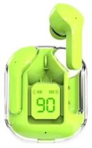 Fone De Ouvido Bluetooth Sem Fio Led Display Digital Touch Sem Fio Air 31 Fitness Gamer case transparente Fone De Ouvido Bluetooth Sem Fio Led Display Digital Touch Sem Fio Air 31 Fitness Gamer case transparente