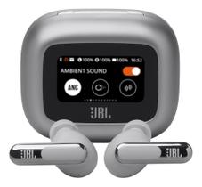 Fone De Ouvido Bluetooth Sem Fio Live Beam 3 JBL - Prata