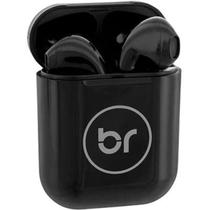 Fone De Ouvido Bluetooth Sem Fio Preto com microfone integrado - Bright