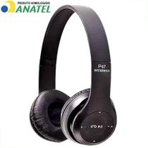 Fone de Ouvido Bluetooth Sem Fios Over-Ear Barato Homologado Anatel - Kapbom