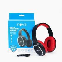 Fone de ouvido Bluetooth Stereo INOVA-FON-6702 Fone de ouvido Bluetooth Stereo INOVA-FON-6702
