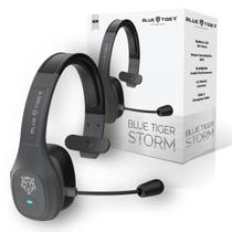 Fone de Ouvido Bluetooth Trucker - Blue Tiger Storm Grey Premium Fone de Ouvido Bluetooth Trucker - Blue Tiger Storm Grey Premium
