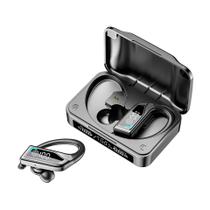 Fone de ouvido Bluetooth True Wireless preto com cancelamento de ruído