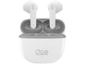 Fone De Ouvido Bluetooth Tws Branco Air Sound Go 2.0 I2go Fone De Ouvido Bluetooth Tws Branco Air Sound Go 2.0 I2go