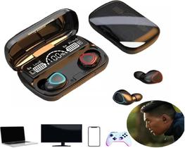 Fone De Ouvido Bluetooth Tws M10 Resistente A Água Com Carregador Power Bank Fone De Ouvido Bluetooth Tws M10 Resistente A Água Com Carregador Power Bank