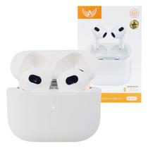 Fone de Ouvido Bluetooth TWS Wireless som Anti ruído Cor Branco Original