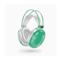 Fone de Ouvido Bluetooth Verde com LED Fone de Ouvido Bluetooth Verde com LED