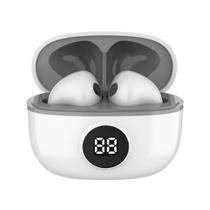 Fone de ouvido Bluetooth WB In-ear Mini IO Sem fio Display Digital Bateria 20h, IPX4, Super Bass Compacto Touch sensível ao toque Conexão automática