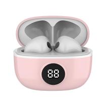 Fone de ouvido Bluetooth WB In-ear Mini IO Sem fio Display Digital Bateria 20h, IPX4, Super Bass Compacto Touch sensível ao toque Conexão automática