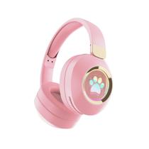 Fone de Ouvido Bluetooth Wireless PATA PET T&Z Cor:Rosa Fone de Ouvido Bluetooth Wireless PATA PET T&Z Cor:Rosa
