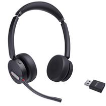 Fone de ouvido Bluetooth Yealink WH64 Hybrid com cancelamento de ruído de alcance de 150 m