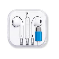 Fone de Ouvido Branco com Fio Tipo C Microfone e Controle de Musica