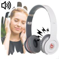 Fone de Ouvido Branco Headphone com Fio de Entrada P2 Universal Estéreo Dobrável Elegante Alta Qualidade Rotina