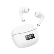 Fone de Ouvido Branco Sem Fio Bluetooth Touch Display LCD Fone de Ouvido Branco Sem Fio Bluetooth Touch Display LCD