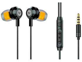 Fone de Ouvido Bright Ghost com Microfone com Cancelamento de Ruído Esportivo Intra-auricular Preto Fone de Ouvido Bright Ghost com Microfone com Cancelamento de Ruído Esportivo Intra-auricular Preto