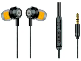 Fone de Ouvido Bright Ghost com Microfone com Cancelamento de Ruído Esportivo Intra-auricular Preto