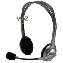 Fone de Ouvido (c/ mic) - 3,5mm - Logitech Stereo Headset H110 - 981-000214
