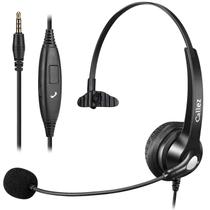 Fone de ouvido Callez, conector de 3,5 mm com microfone para PC e laptop