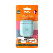 Fone de ouvido candy bluetooth azul - oex