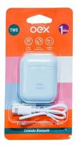 Fone de ouvido candy bluetooth oex tws11 azul claro