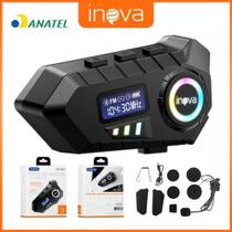 Fone De Ouvido Capacete Bluetooth Moto Comunicador Sem Fio Inter Lançamento Com Visor Fm Microfone Fone De Ouvido Capacete Bluetooth Moto Comunicador Sem Fio Inter Lançamento Com Visor Fm Microfone