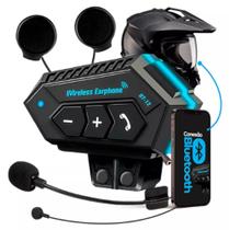 Fone De Ouvido Capacete Moto Bluetooth Sem Fio Prova De Água