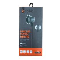 Fone de Ouvido Cinza Basike FON-8751 Novo