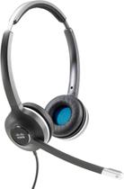 Fone de ouvido Cisco 532 com fio duplo com cabo RJ-9 de carvão Fone de ouvido Cisco 532 com fio duplo com cabo RJ-9 de carvão