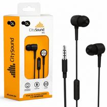 Fone De Ouvido CitySound M1 Estéreo Com Microfone P2 3,5mm Preto Fone De Ouvido CitySound M1 Estéreo Com Microfone P2 3,5mm Preto