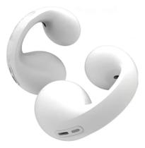 Fone De Ouvido Clip Brinco Bluetooth 5.3 Esportivo - Branco