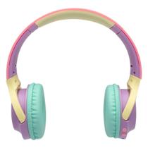 Fone De Ouvido Color Block Menina Lilás Adesivos Puket Fone De Ouvido Color Block Menina Lilás Adesivos Puket
