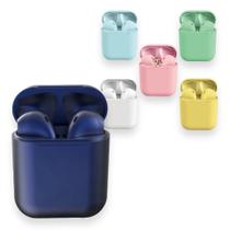 Fone De Ouvido Colorido Bluetooth Inpods 12 Recarregável
