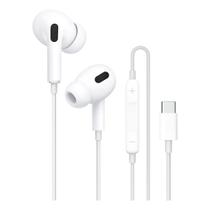 Fone De Ouvido Com Cabo Tipo-C 1M E Microfone Embutido Fone De Ouvido Com Cabo Tipo-C 1M E Microfone Embutido