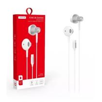 FONE DE OUVIDO COM ENTRADA TYPE-C 1.2M TOMATE MF-C107 - Áudio Superior e Conforto
