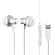 Fone De Ouvido Com Fio 1.2m Yookie Xp210 Lightning - Branco