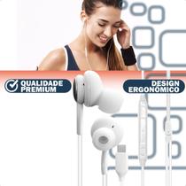 Fone De Ouvido Com Fio 10mm Tipo C Cabo Resistente Intra-Auricular Microfone Extra Bass - Maxmidia