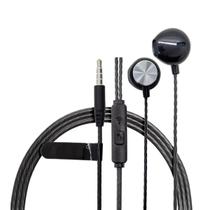 Fone de ouvido com fio Altomex com microfone conector p3 Preto AT-0209 Fone de ouvido com fio Altomex com microfone conector p3 Preto AT-0209