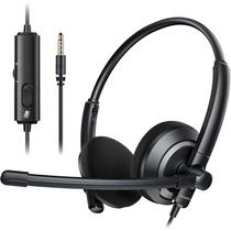 Fone de ouvido com fio awatrue com microfone para PC e laptop