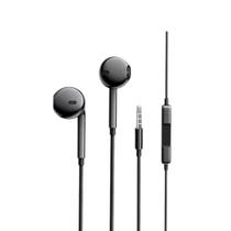 Fone de Ouvido com Fio e Microfone Essager 3.5mm Preto