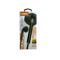 Fone de Ouvido com Fio e Microfone Lelong LE-0208 Preto Fone de Ouvido com Fio e Microfone Lelong LE-0208 Preto