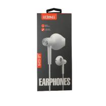 Fone De Ouvido Com Fio Earphone P3 Branco Lelong LE-0215 Fone De Ouvido Com Fio Earphone P3 Branco Lelong LE-0215