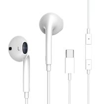 Fone de Ouvido com Fio - Entrada Tipo C Premium, Compatível com Samsung, Motorola, Apple