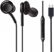 Fone de Ouvido com Fio Entrada Tipo C Som Balanceado USB-C Cabo de Tecido