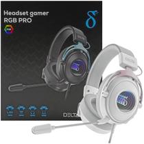 Fone De Ouvido Com Fio Headset Gamer Iluminação RGB Pro Com Microfone Aitek - Delta-f5398